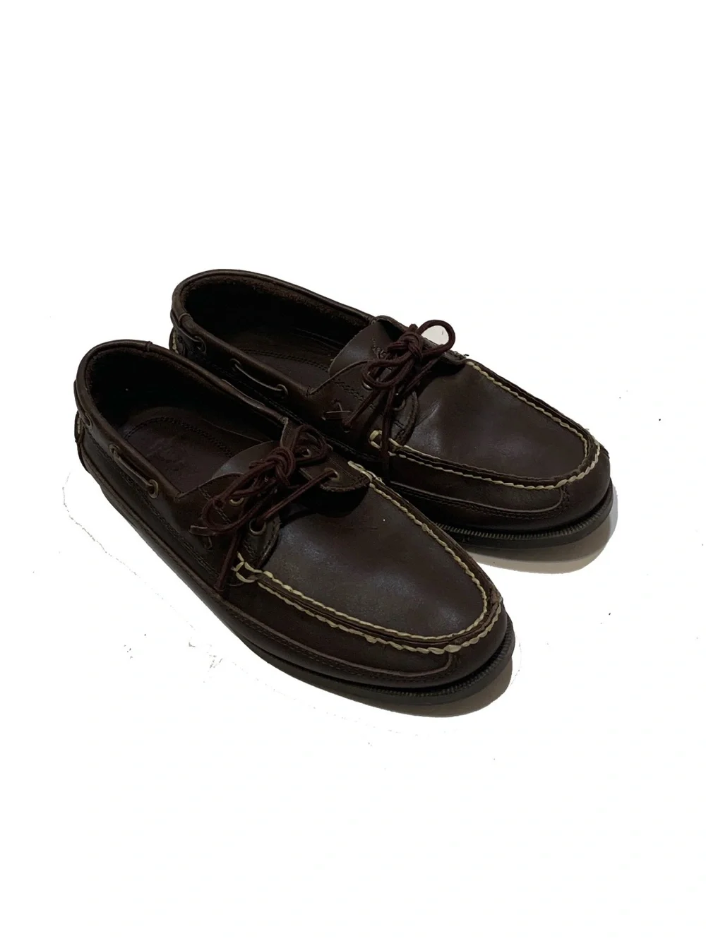 Polo Ralph Lauren Men's Brown Leather Boat Shoes
